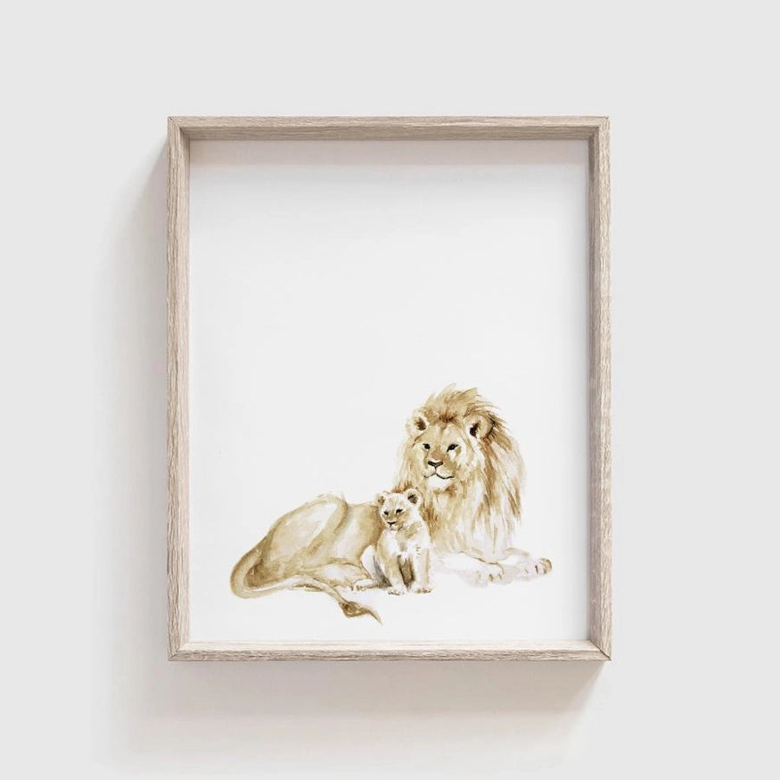 Baby Safari Art Print Set