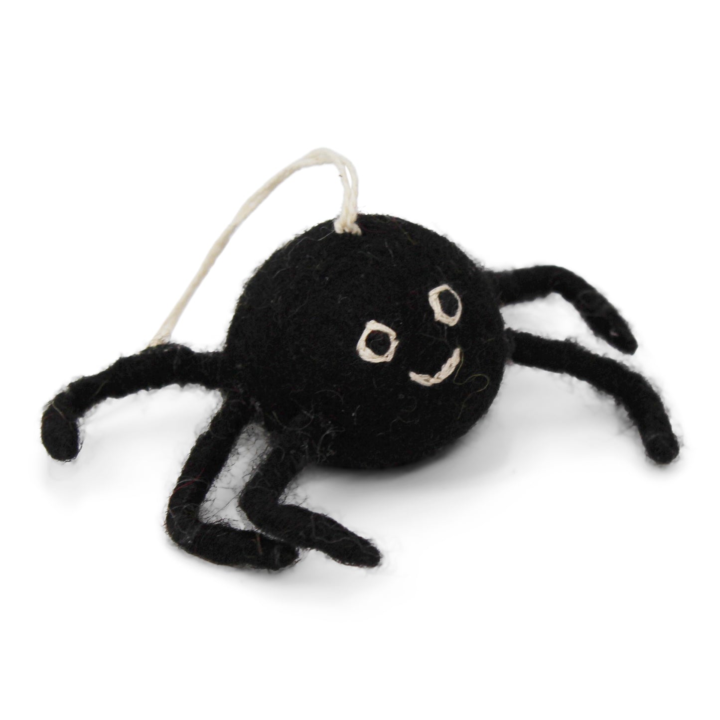 Creepy Black Felt Spider