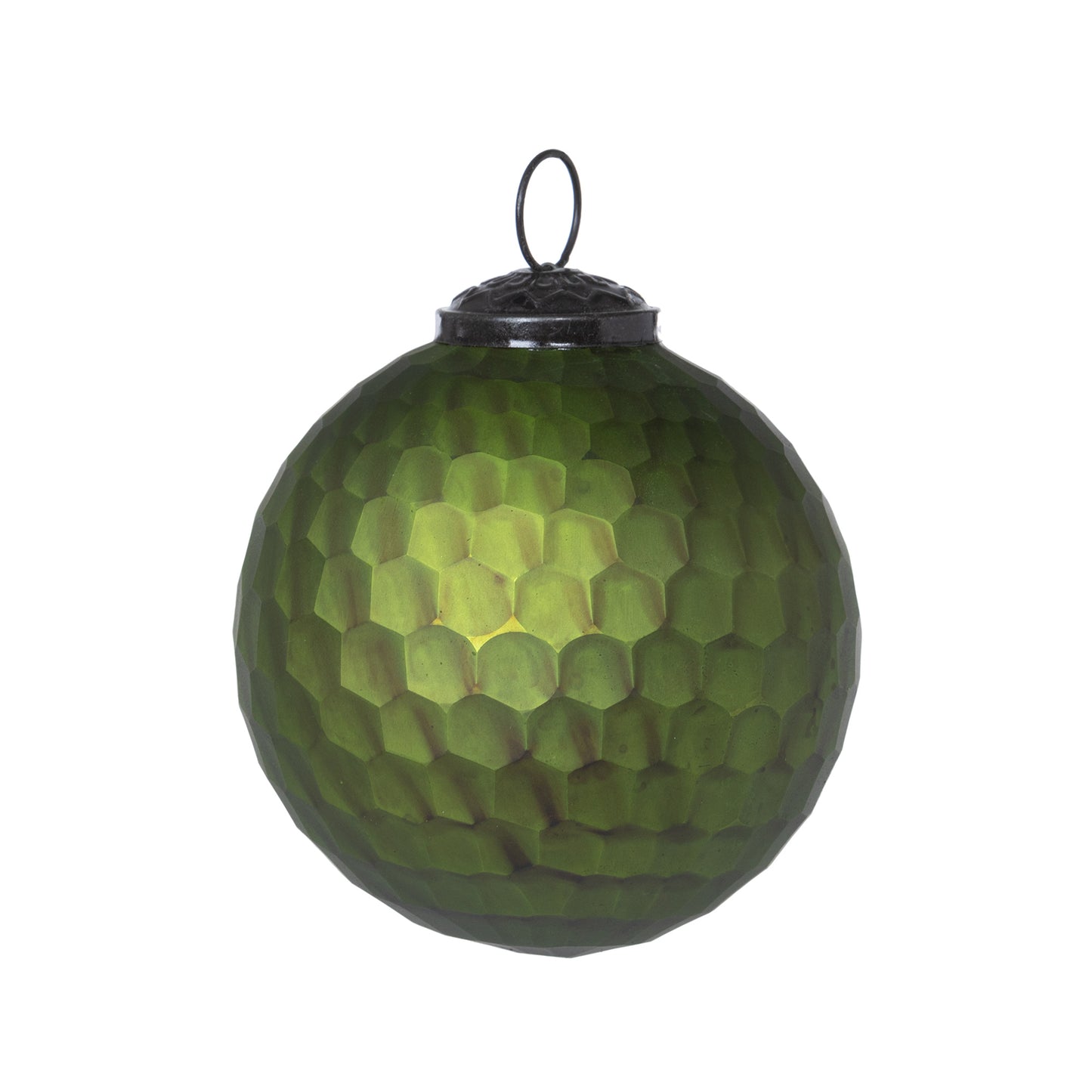 Honeycombed Glass Ball Ornament