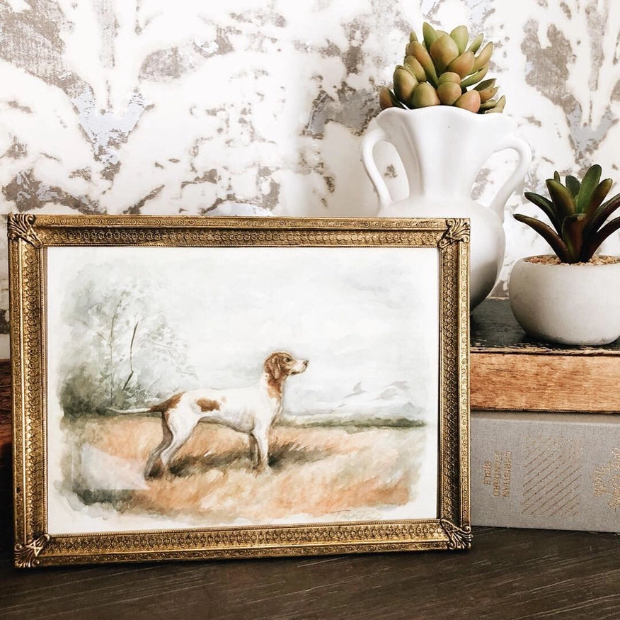 Vintage English Dogs Art Print 8x10