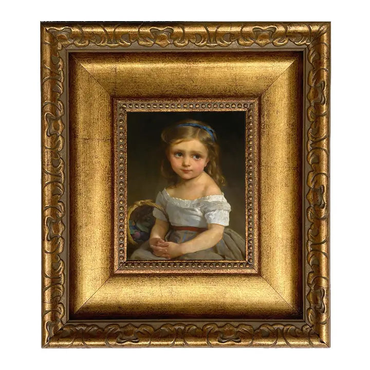 Little Girl with Basket of Plums