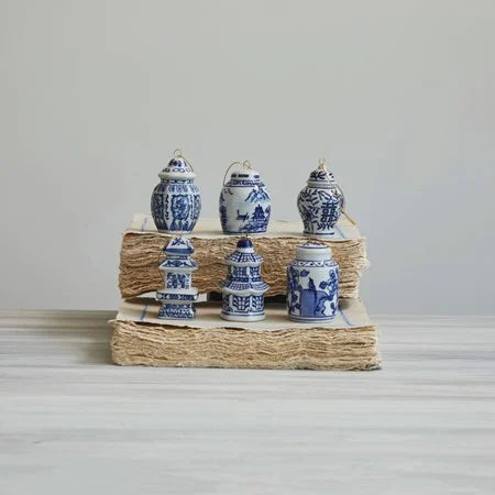 Chinoiserie Ginger Jar Ornament set